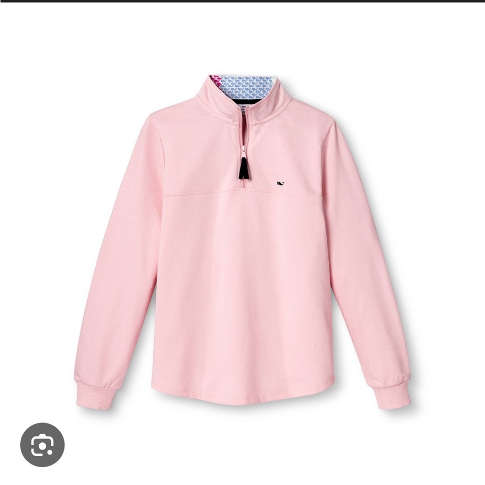 Vineyard Vines Pink Quarter-Zip Pullover